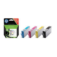 Paquete combinado de cartuchos de tinta amarilla/magenta/cian/negro HP Officejet 364 (SD534EE)